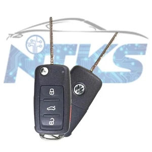 2011 - 2016 Volkswagen Beetle CC Golf Jetta Passat Remote Flip Key FCC: NBG01018 - Picture 1 of 5