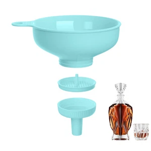 3 In 1 Funnel For Wide Mouth &Regular Jars Kitchen Tools Jam Large Canned Funnel - Picture 1 of 10