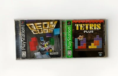 PlayStation PS1 - Geom Count & Tetris Plus - CIB - Tested & Working - See Photos - Image 1 of 4