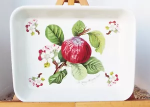 PORTMEIRION CHINA POMONA HOARY MORNING APPLE WHITE LASAGNA LARGE BAKING DISH - Picture 1 of 6