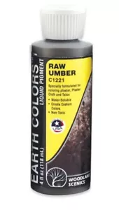 Woodland Scenics colori terra pigmento liquido umbro grezzo # C1221 - Foto 1 di 1