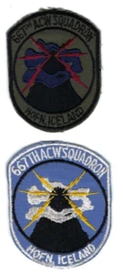 PATCH USAF 667TH AIRCRAFT CONTROL & WARNING SQ HOFN AS ICELAND PAIR B11-11 - Bild 1 von 1