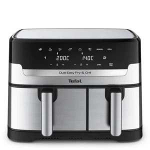 Tefal EY905D40 Dual Drawers Air Fryer & Grill 8.3L Easy Fry Stainless Steel - Picture 1 of 4