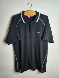 Wilson Polo Shirt Kit Jersey Top Tee Black Tennis Golf Rugby Men L Nadal Federer - Picture 1 of 5