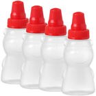  4 Pcs Mini Squeeze Bottles for Sauces Ketchup and Mustard Pack