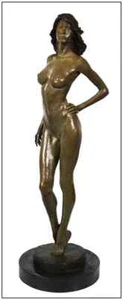 Victor Issa Gazelle Original Large Full Round Bronze Sculpture Signed Figure Art - Picture 1 of 7