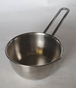Pentolino METALMAX INOX 18/10, dia 12,5x6h, capacità 0,4L, usato, no induzione - Foto 1 di 12
