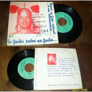 JEAN CAYA - Les Gaulois Parlent Aux Gaulois French PS 7 Tele-Record Comedy - Imagen 1 de 1