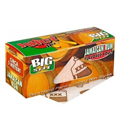 6 Packs Jamaican Rum JUICY JAY'S Big Size 5 Meter Flavored Rolls
