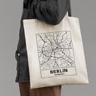 Berlin, Germany, City Street Map Natural Cotton Tote Bag