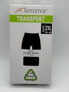PACK DE 2 BOXER TERRAMAR TRANSPORT CLASSIC PERFORMANCE PARA HOMBRE 6" ENTREPIERNA 2XL NEGRO - Imagen 1 de 5