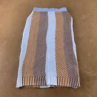 Shein Women's Us Size 4 Striped High Waisted Sweater Knit Pencil Skirt New