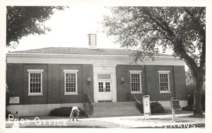 LP56 Halsted Kansas Post Office 1955 RPPC Postcard - Picture 1 of 2