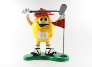 M & M´s Smarties Spender == Golfer Golfspieler gelb rot Werbefigur Reklame Figur
