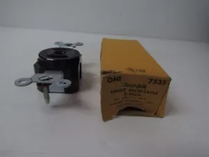 HUBBELL TWIST-LOCK RICEVITORE SINGOLO 2 FILI 15A 125V 7535 - Foto 1 di 1