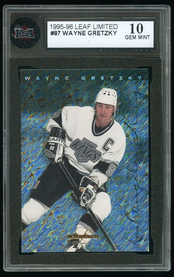 Wayne Gretzky 1995-96 Leaf Limited #87 Salón de la fama Los Angeles Kings KSA 10 GEMA COMO NUEVO Foto 1 de 2