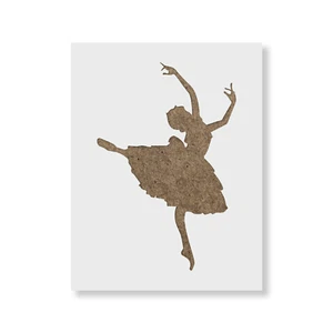 Ballerina Stencil - Durable & Reusable Mylar Stencils - Picture 1 of 5