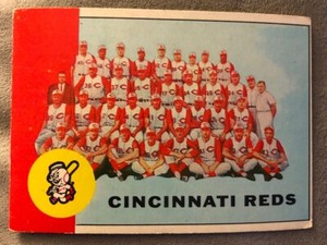 1963 Topps Cincinnati Reds Card #63 (Frank Robinson Led In Avg, RBIs, HRs, Hits)
