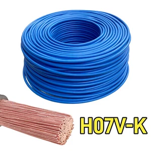 ⭐H07V-K⭐Kabel⭐ Blau ⭐ 4 6 10 16 mm² mm2 Meterware  Litze Einzelader - Bild 1 von 1