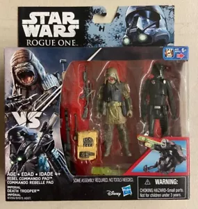 Star Wars Rogue One Rebel Commando Pao vs Death Trooper 3.75" Figure 2 Pack - Picture 1 of 5