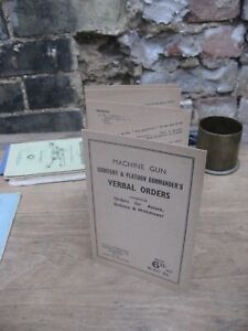 WW2 Machine Gun Company & Platoon Commander's manual, Home Guard, British Army.
