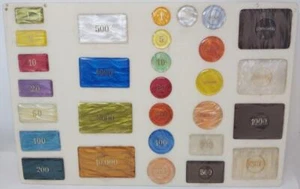 Campionario Tabella Cartella Fiches Gettoni Placche Lire Gioco Tipo Casinò .. - Foto 1 di 6