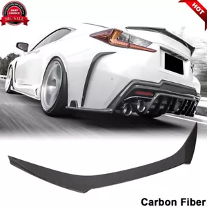 Alerón trasero de fibra de carbono apto para Lexus RC F RCF 2015-2018 labio del ala del maletero - Imagen 1 de 12