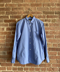 Vintage Comme des Garçons Men’s Shirt, Sz Medium Japan, 100% Cotton Poplin Blue