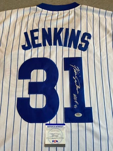 CHICAGO CUBS FERGIE JENKINS SIGNED #31 COOPERSTOWN COLLECTION JERSEY PSA AL75381 - Picture 1 of 5