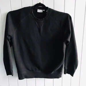 Carhartt Chase Sweat Mens Large Black Sweater Pullover Cotton Blend Crew Neck L - Picture 1 of 10