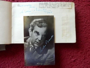 LESLIE BANKS   - FILM ACTOR  - AUTOGRAPH + PHOTO - 1948 - Picture 1 of 6