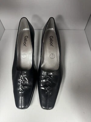 Zapatos sin cordones de tacón negro Gabor talla 5 Foto 1 de 4