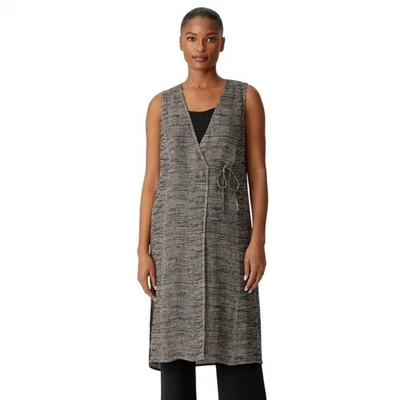 Nuevo con etiquetas Vestido Top Envolvente Strata de Lino Orgánico Para Mujer Talla M Plumero Lagenlook Foto 1 de 4