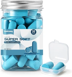 30Pair Soft Foam EarPlugs, 32dB Disposable Sound Blocking Noise - Picture 1 of 8