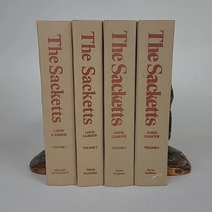 4er Set The Sacketts Volumes 1-4 by Louis L'Amour Vintage 1980 Hardcover - Bild 1 von 14