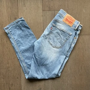 Levis 511 Jeans Mens W32 L32 Light Blue Denim Slim Straight Zip Fly Hemmed - Picture 1 of 18