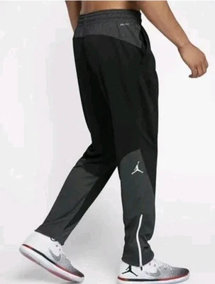 Pantalones de baloncesto Nike Jordan Flight Team raros negros blancos ajustables para hombre grandes Foto 1 de 4