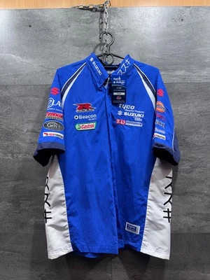 Camisa De Colección Equipo Suzuki NASCAR Carreras Para Hombre Manga Corta MotoGP Bicicleta Talla S - Imagen 1 de 4