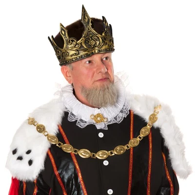 AMOSFUN mens Medieval King Crowns for Boys Medieval King Costume