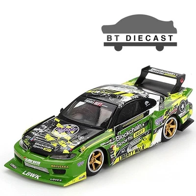 MINI GT NISSAN LB SUPER SILHOUETTE S15 SILVIA V2 1/64 FORMULA DRIFT VERDE JAPÓN Foto 1 de 4