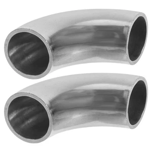2 PCS Pipe Fittings Exhaust Elbow for Hose Car Exterior Accessories - Picture 1 of 12