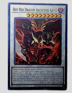 Hot Red Dragon Archfiend Abyss Yu-Gi-Oh Card No MGED-EN068 - Picture 1 of 1