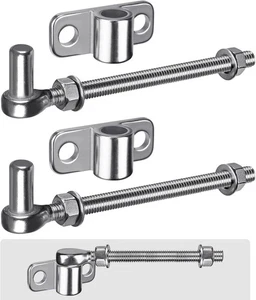 Bisagra de puerta de acero inoxidable 304 con perno J de 6" - Bisagras de montaje en pared de alta resistencia - Imagen 1 de 6