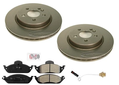 Rotores de freno de disco de carbono pastillas de freno semimetradas para Mercedes Benz ML350 2003-2005 Foto 1 de 4