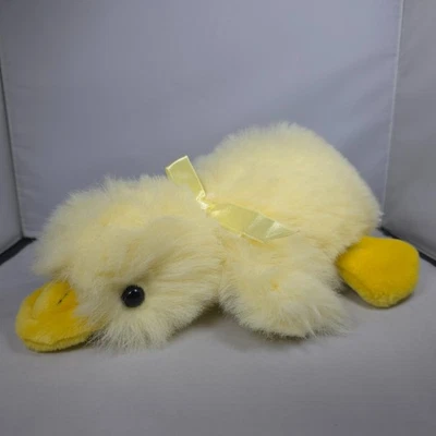 Vintage Play By Play - Platypus - Fluffy Yellow Plush Soft Toy 10" Medium Cute - Image 1 of 4