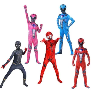 Deadpool Costume Superhero Iron Spiderman Venom The Flash Cosplay Jumpsuit Kids - Picture 1 of 15