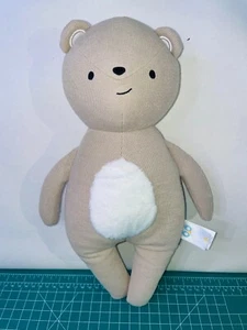 Goose Waddle Corduroy Gray Bear Plush Stuffed Animal 13" Grey Knit Toy - Picture 1 of 7