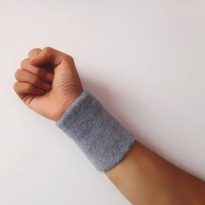 Унисекс хлопок запястье повязка на запястье Sports полотенце обруч твердого пот группы йоги Gy ~ - Изображение 1 из 4