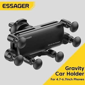 Essager Universal 6-Point Gravity Car Phone Holder Air Vent Clip Mount - Picture 1 of 7