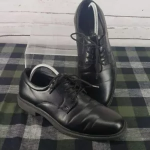 Stacy Adams Jungen schwarze Schnür-Oxfords Größe 7 - Bild 1 von 7